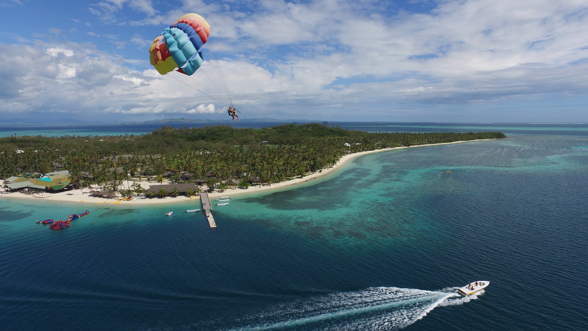 Parasailing in Fiji