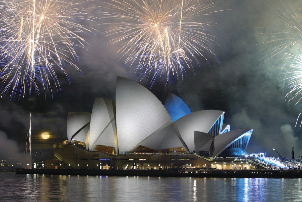 Fireworks over Sydney Opera House, Australia