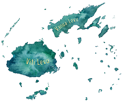 Map of Fiji